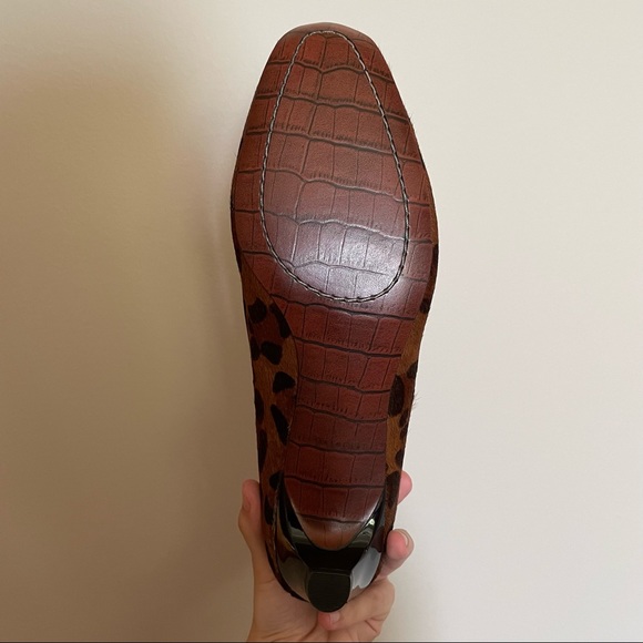 Sam Edelman Leopard Print Hope 211 Low Heeled Shoes - Picture 4 of 6